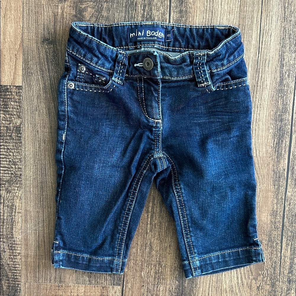 Mini Boden Dark Blue Kids Denim long Shorts